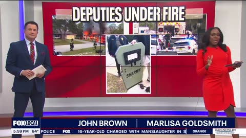 Florida man fires at deputies. Lights house on fire.