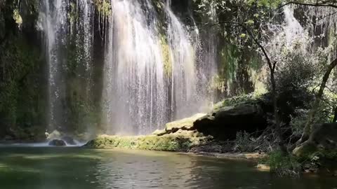 Waterfall relaxing peaceful music