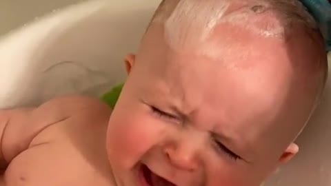 Taking bath Cuttie baby