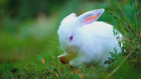 What a white bunny