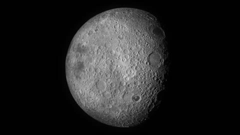 Lunar surface rotation display