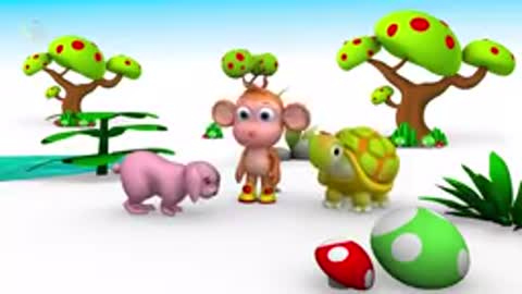 The monkey and two cats 3d Animated moral stories for kids