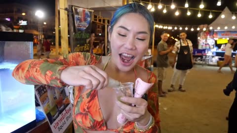 500 Baht Pattaya Food Festival Seafood Challenge - Thai street food