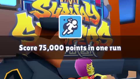 Subway surfers complete the daily word hunting