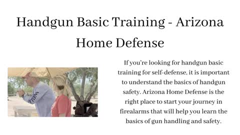 Handgun Basic Training