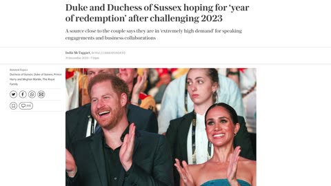 Prince Harry and Meghan Markle Desperate for a 2024 Comeback After a Disastrous Year?