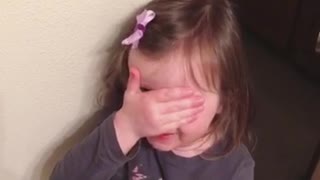 Girl tells her mom she needs to pee mom in face mask