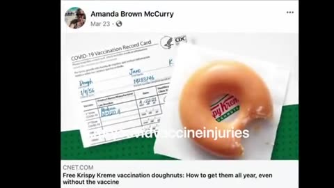 Pro Vaccine Grade Three Teacher Trades her life for a Doughnut...