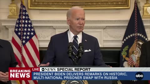 Biden remarks on prisoners freed from Russia_ 'Their brutal ordeal is over'