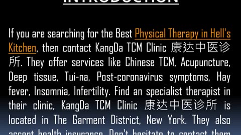 Want to get the Best Physical Therapy in Hell's Kitchen