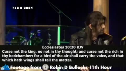 Prophetic Word: Robin Bullock's message to the rightful President, 11th hour