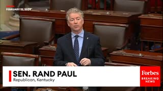 BREAKING NEWS: Rand Paul Assails Foreign Aid Bill He Says 'Puts Ukraine First And America Last'.