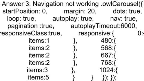 Owl Carousel Navigation not working