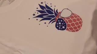 Celebrate in Style With This Custom Patriotic Pineapple T-shirt Made With HTV!