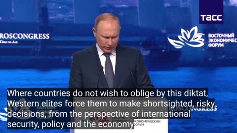 🇷🇺📍Multipolarity has landed - Putin says the old world order has gone