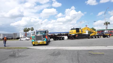 Deberadini Heavy Haul - En Route with a Komatsu PC490