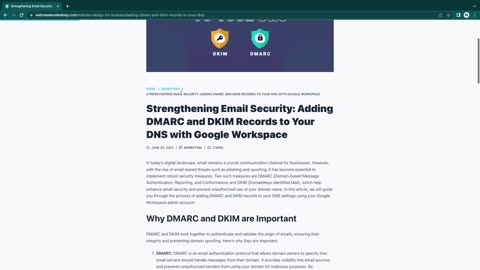 Adding DMARC and DKIM Records to Your DNS