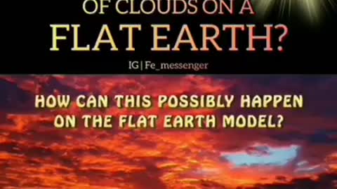 How does the Sun hit the bottom of clouds on a Flat Earth