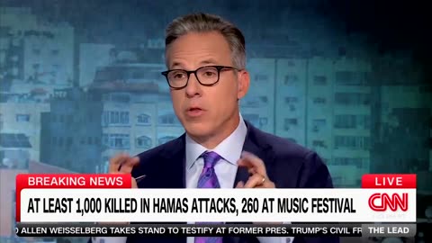 CNN's Jake Tapper Has Moment of Clarity on Democrats Supporting Hamas Terrorists