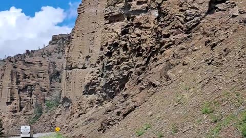 Carved out by Noah's worldwide flood waters. Shoshone Natl Pk 6/16/23