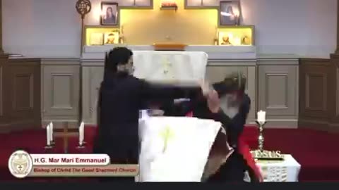 Assyrian Orthodox Bishop Attacked Live On Camera By A Knife-Wielding Madman In Australia