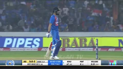 Virat Kohli 94* (50) vs West Indies 1st T20I