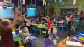 Kids Burst into Cheers - No More Masks!