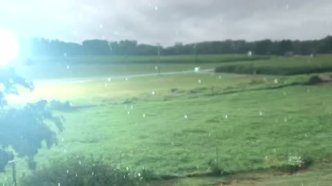 Rain Storm Lightning Strike