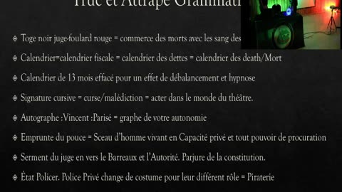 Fraude du Language, Explication du Monde Fictif du Théatre des Parlements