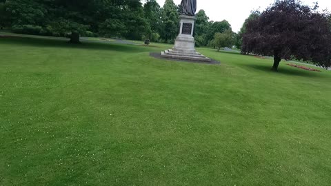 Drone footage of Carlisle gardens.