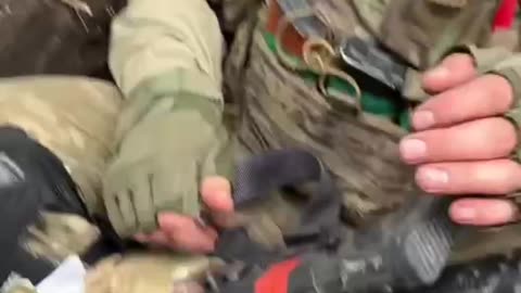 Ukrainian Soldier Cleaning Up His New Trophy AK-12