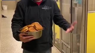 Shelter Dogs Given Cheeseburgers for Dinner