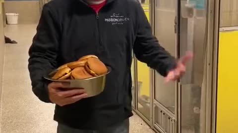 Shelter Dogs Given Cheeseburgers for Dinner