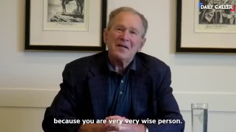 Russian pranksters tricked George Bush into believing he was talking to Zelensky where they bring up hiding the biolabs