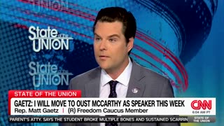 Matt Gaetz Announces Plans To Oust Speaker McCarthy