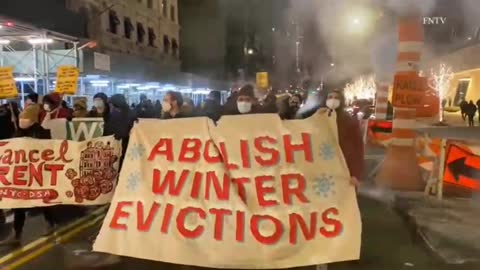 NYC: As thousands face displacement, activists march on billionaires row demanding . 2022.