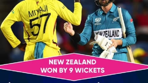 32nd Match T20 World Cup 2024#NZvsUGA.NewZealand won by 9 wkts. #cricket#shortvideo #viratkohli