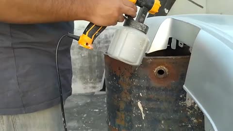 DIY Experiment - Honda Civic Bumper Paint with Ingco 450w Spray Gun