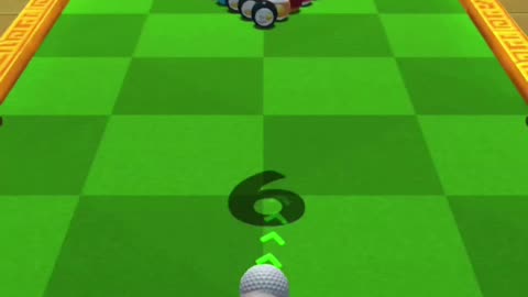 Playing fortune shot in golf game