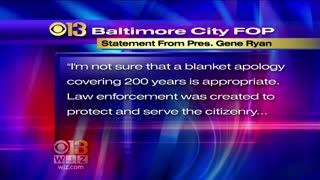 Baltimore police Commissioner booed off stage; Apologizes for 200 years of police action