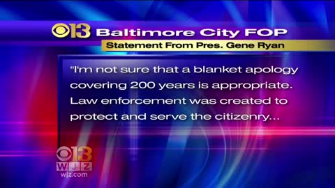 Baltimore police Commissioner booed off stage; Apologizes for 200 years of police action