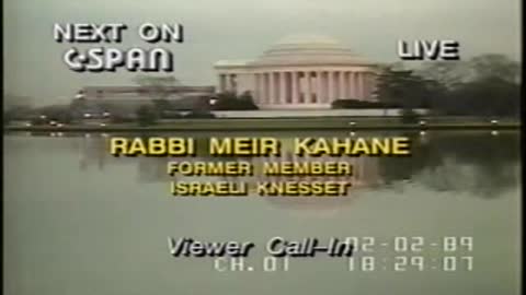 RABBI MEIR KAHANE C-SPAN INTERVIEW