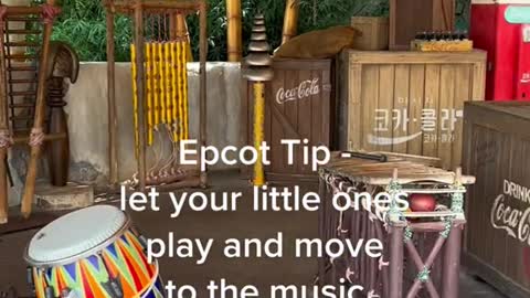 Epcot Tip、let your little ones play and move
