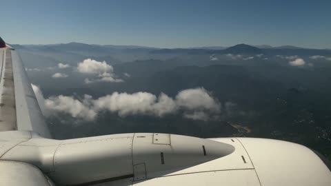 Mountain View from a Plane Window