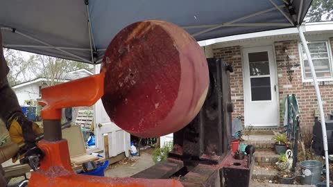 Woodturning-Hollowing out Eastern Cedar
