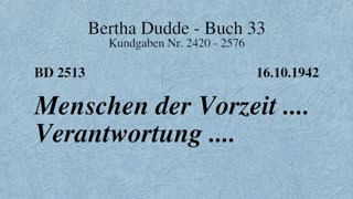 BD 2513 - MENSCHEN DER VORZEIT .... VERANTWORTUNG ....