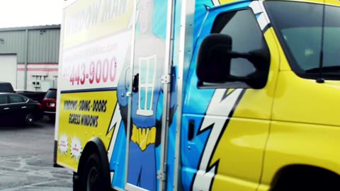 Window Man Box Truck Fleet Wrap