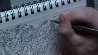 Ballpoint Pen Doodle In My Sketchbook Talking About My Hobbies