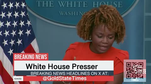 GST - HERE WE GO! White House Gets asked About Speaker TRUMP!