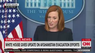 Psaki REFUSES to Commit To Getting Americans Out of Afghanistan
